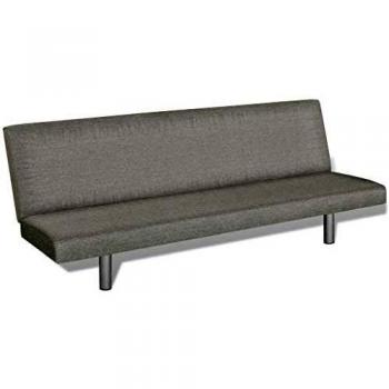 Divano Letto Grigio in Poliestere