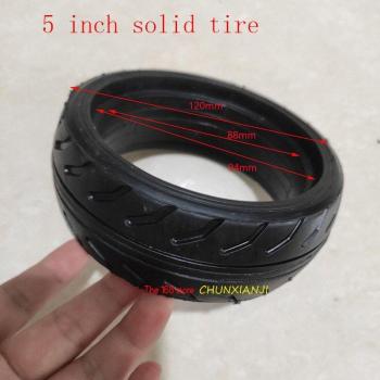 5-Inch Tubeless Solid Tire for Electric Scooters