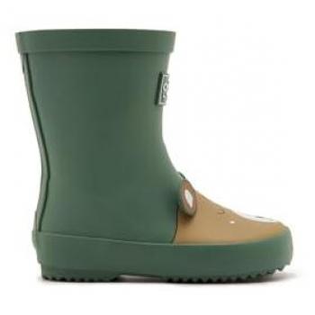 Botas-botines marca OSITO para niño en color kaki. Botas de agua Osito by Conguitos para niños con diseño de oso, color kaki