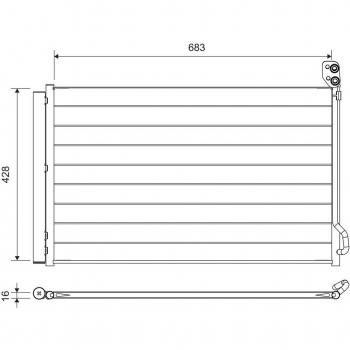 VALEO 822756: Condensador para Sistemas HVAC