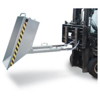 Conteneur à basculement en acier galvanisé 610x840x1390mm, 0.40m³, 300kg
