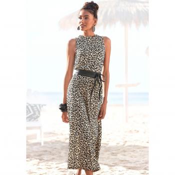 LASCANA Jerseykleid mit Alloverdruck – Sommer-Midikleid
