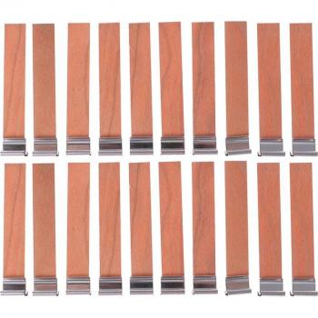 20 Stück 12,5mm Kerzen Docht aus Holz mit Tab für Kerzenherstellung
