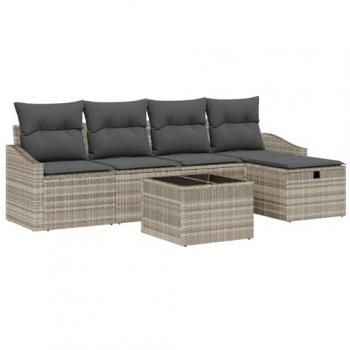 Light Grey Outdoor Comfort Sofa Ensemble – 6 Units