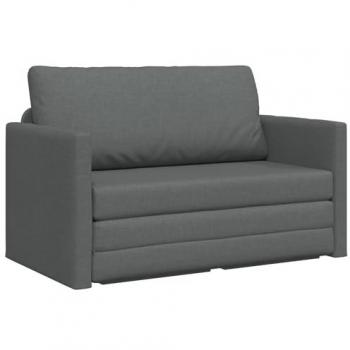 Salon Dormeur Double Fonction Gris Foncé 124x71x78 cm Tissu