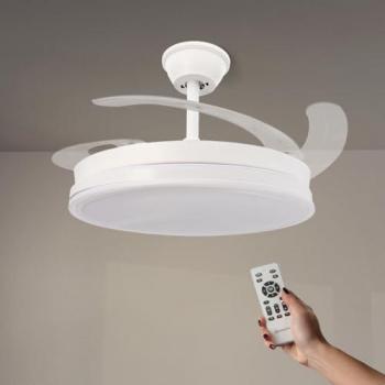 Ventilador de Techo Olga White 36W LED Silencioso con Mando