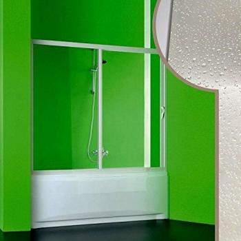 Puerta de ducha de bañera 160 cm en acrílico mod. Plutone con apertura lateral
