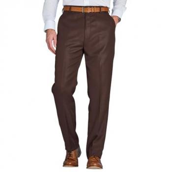 Chums Men’s Brown Smart Casual Formal Trousers, 52XL