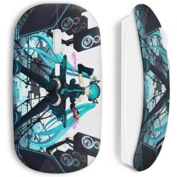 Wireless Anime Girl Music Mouse