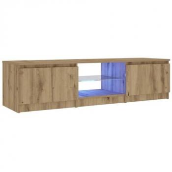 VIDAXL Mobile Porta tv con led Artigianale 140x40x35,5 cm Multistrato