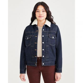 Cazadora de mujer Dockers vaquera con borreguillo