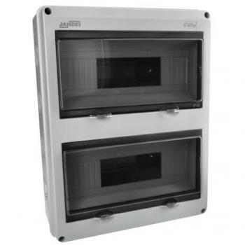 Cuadro eléctrico Jandei para instalación en exterior 24 módulos tapa translúcida