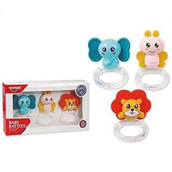 Set 3 Sonajeros Animales 10Cm