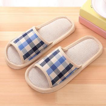 Men's Gingham Home Slippers P501
