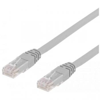 DELTACO U/UTP Cat6 patchkabel, LSZH, 0.5m, grå
