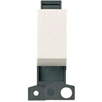 Click Minigrid 10A Polar White Switch Module