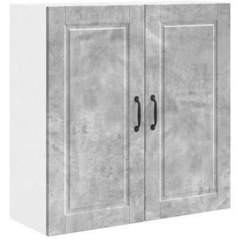 Armoire cuisine gris béton, 80 × 31 × 80 cm, bois d’ingénierie