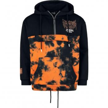 Felpa cappuccio nero arancione EMP Signature Uomo 3XL