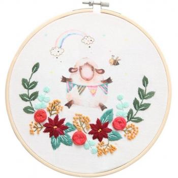 Beginner Embroidery Material Package with Bamboo