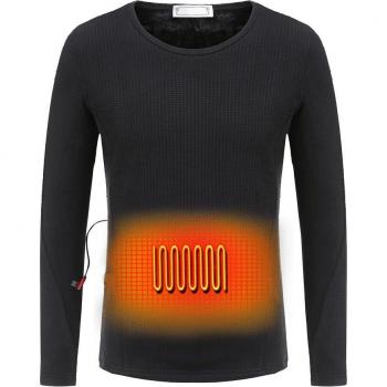 Men's Electric Heated Jacket USB Thermal Underwear Set Winter M-4XL