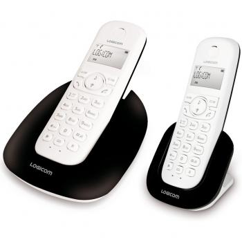 Logicom Manta Negra 250 Duo - Teléfono Inalámbrico