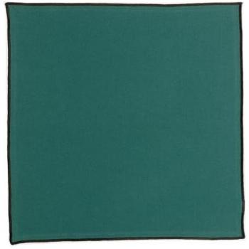 Serviette de table recyclée Grace Paon 40 x 40 cm