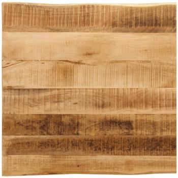VidaXL Live Edge Table Top 80x80x3.8 cm Solid Mango Wood