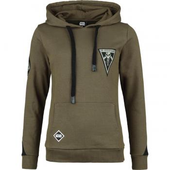 Star Wars Mandalorian Capucha Mujer Verde-Negro Sudadera Bounty Hunter