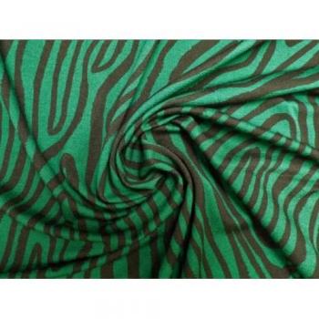 Lady McElroy Viscose Crepe Green Stretch Knit Fabric