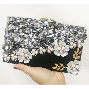Pochette Fête Cristal Violet
