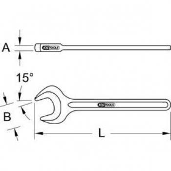 Llave de Boca Inclinada KS TOOLS 517.2519