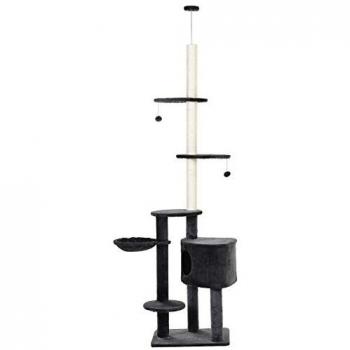 Poteau à griffer ajustable pour chat 55x45x260 cm