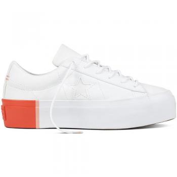 Converse One Star Plataforma OX Textil, Zapatillas de Deporte para Mujer, Blanco