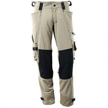 Pantaloni Mascot Advanced con Tasche per Ginocchiere Khaki Chiaro 62