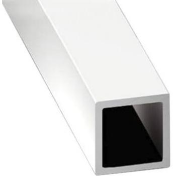 Tubo Cuadrado de Aluminio Blanco - Paquete de 3 - 2.10m - 100 mm