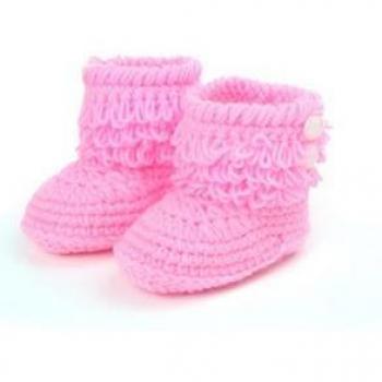 Botas altas de bebé con suela blanda, 11 cm