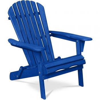 PRIVATEFLOOR Adirondack Chair with Armrests - Garden Seating