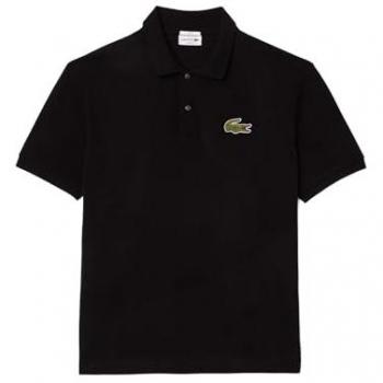 Polo Lacoste L.12.12 Negro Puro Logo de Manga Corta S