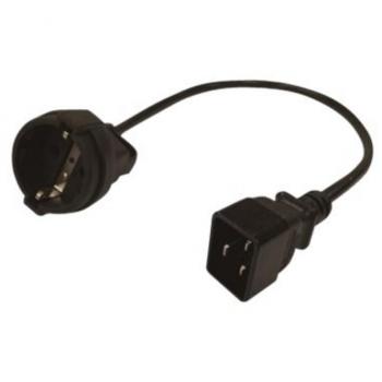 Cordon de Poder APC Schuko a C20 0.5m Negro