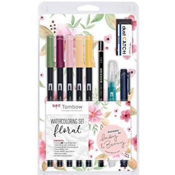 Ensemble de couleurs à l'aquarelle TOMBOW - Floral
