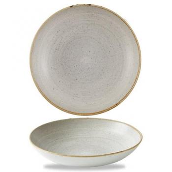 Super Vit Stonecast Raw Tiefenteller von Churchill – Porzellan, 12 Stück – 24,4 cm (113,6 cl)