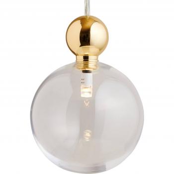 EBB & FLOW Uva L Pendant Lamp, Gold, Clear
