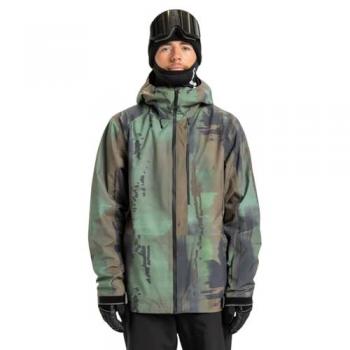 Quiksilver Muldrow 20K Snowboardjacke – Grüne, funktionell und winddicht
