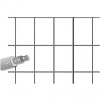 Rete elettrosaldata zincata 50x25 cm, altezza 125 m, filo da 1,9 mm