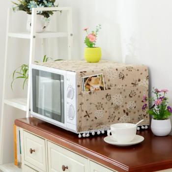 Housse de protection en coton et lin pour micro-ondes, absorbante et étanche à l'huile