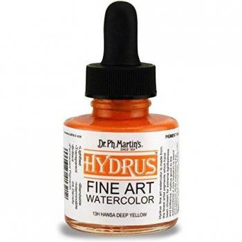 Dr. Ph. Martin's Hydrus Fine Art Watercolor, 1.0 oz, Hansa Deep Yellow