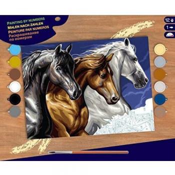 Schilderen Op Nummer Paarden Set 29,2 cm x 38,2 cm