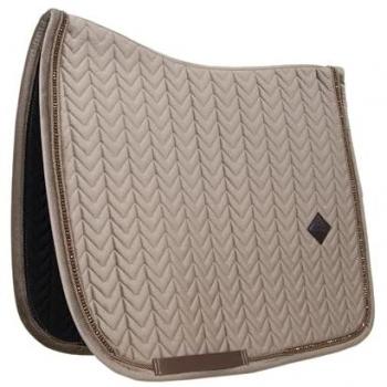 Kentucky Horsewear Dressurschabracke Samtperlen Beige