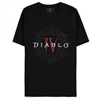 T-Shirt Gaming Diablo 4 - Pentagramme - S à M - Noir pour Homme