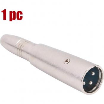 Adaptador de micrófono XLR 3 pines a 6.35mm hembra
